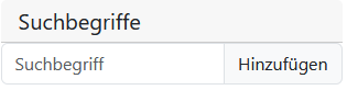 Suchbegriff erg�nzen